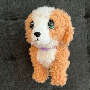 EUC Little Live Pets My Really Real Puppy Curley the Cavoodle w/Carrying Case